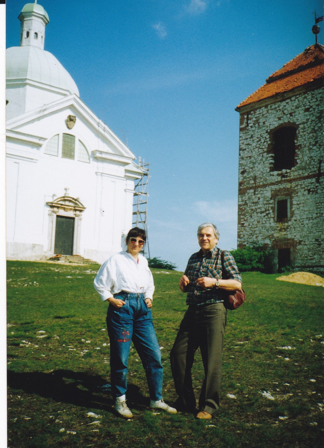 S tátou v Mikulově 1991